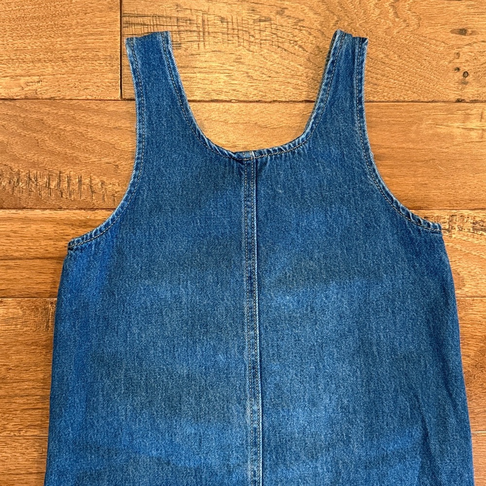 Little Co. By Lauren Conrad Denim Blue Jean Jumper Dress - Size 7 - Picture 12 of 16